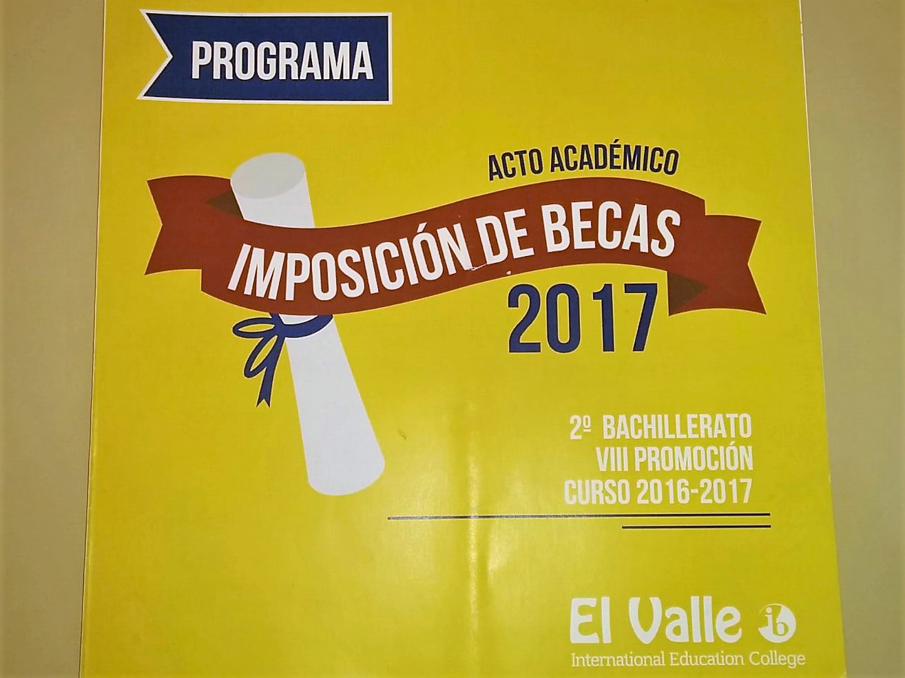 COLEGIO EL VALLE BECAS 2016-2017